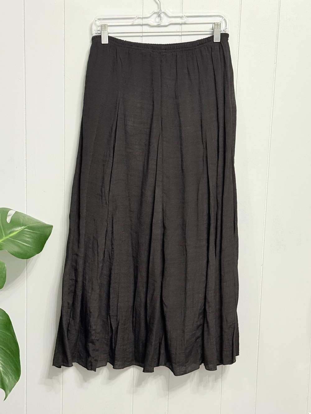 new directions Black Flowing Maxi Skirt
